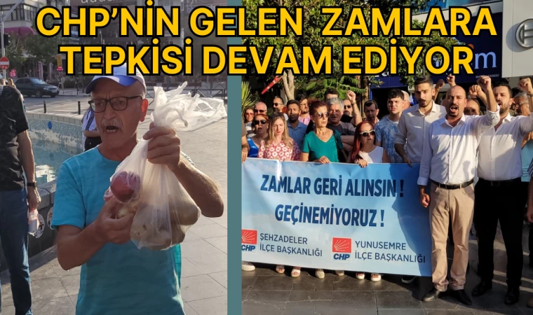 CHP’nin Gelen Zamlara Tepkisi Devam Ediyor