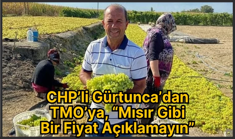 CHP’li Gürtunca’dan TMO’ya, “Mısır Gibi Bir Fiyat Açıklamayın”