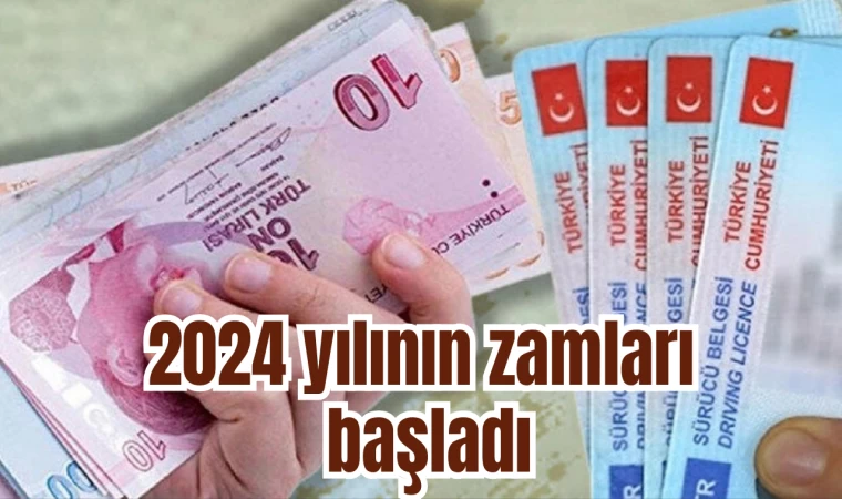 2024 yılının zamları başladı 