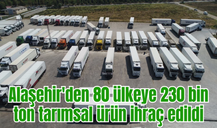 Alaşehir'den 80 ülkeye 230 bin ton tarımsal ürün ihraç edildi