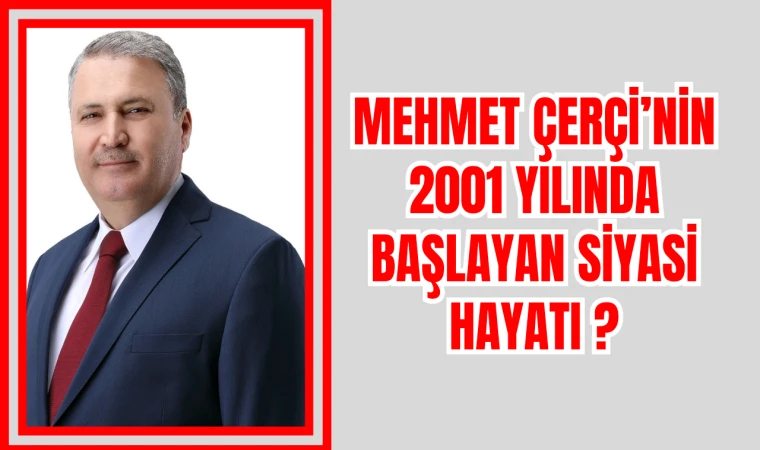 Mehmet Çerçi’nin 2001 yılında başlayan siyasi hayatı ?
