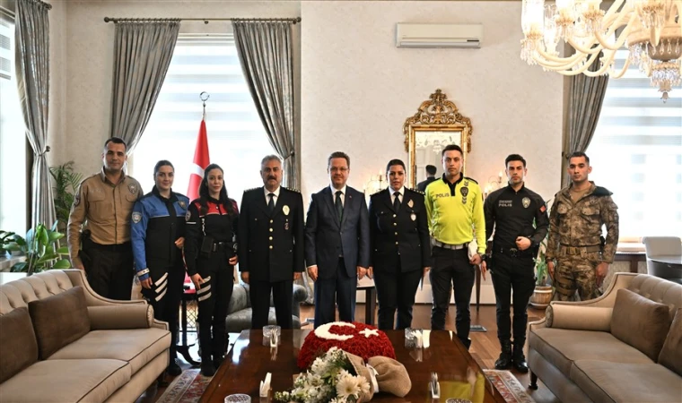 Türk Polis Teşkilatı 179 yıldır huzur ve güveni sağlıyor  Polis teşkilatından Vali Ünlü’ye ziyaret