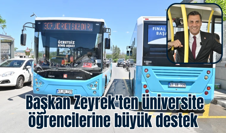 Başkan Zeyrek'ten üniversite öğrencilerine büyük destek