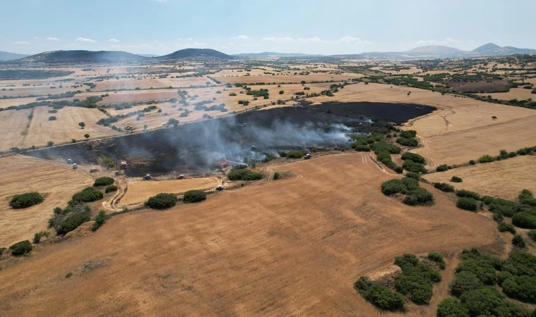 Kula'da korkutan yangın