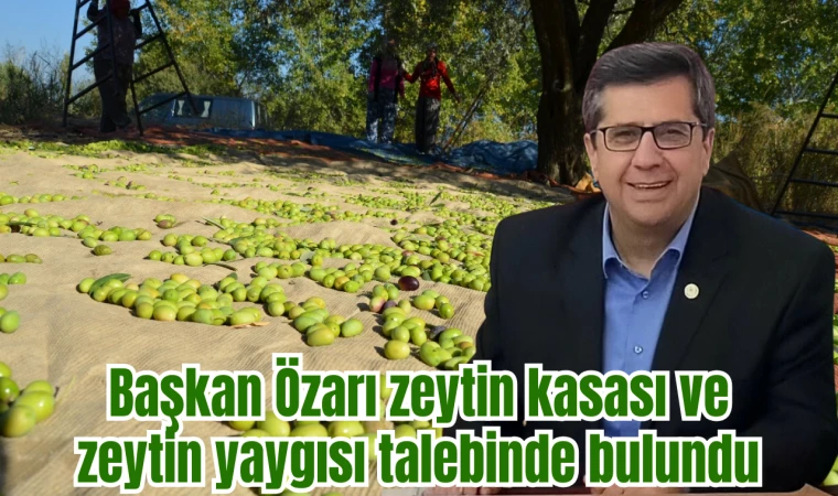 Başkan Özarı zeytin kasası ve zeytin yaygısı talebinde bulundu  