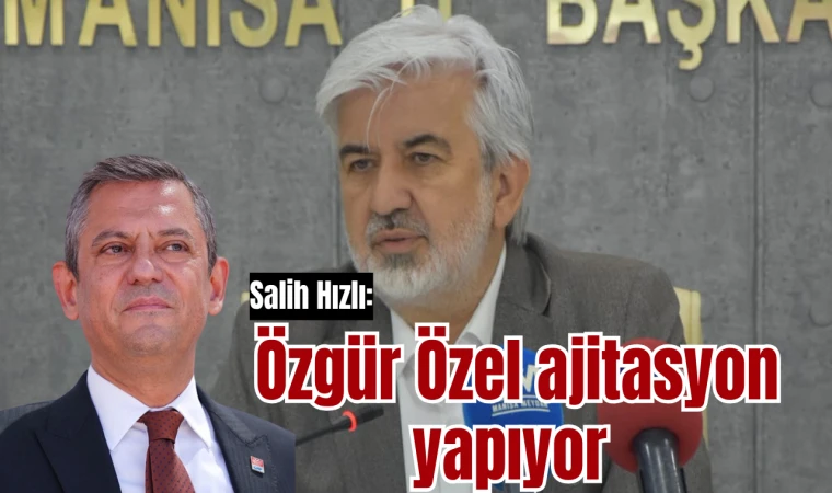 CHP Genel Başkanı Özgür Özel ajitasyon yapıyor 