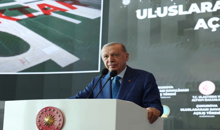 Cumhurbaşkanı Erdoğan havalimanı açılışında konuştu