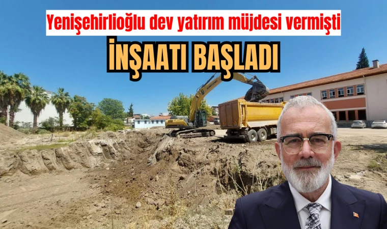 YENİŞEHİRLİOĞLU AKHİSAR’A DEV EĞİTİM YATIRIMI MÜJDESİ VERMİŞTİ:İNŞAAT BAŞLADI