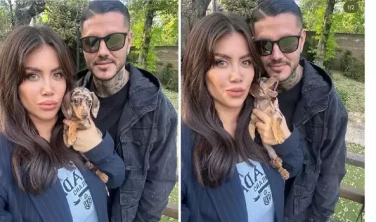 Ayrılığın eşiğinden dönen Wanda Nara ve Icardi'den aile pozu