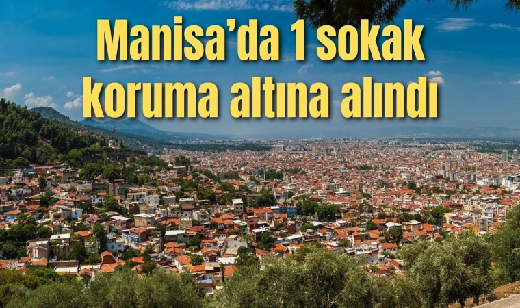 Manisa'da 1 sokak korunmaya alındı