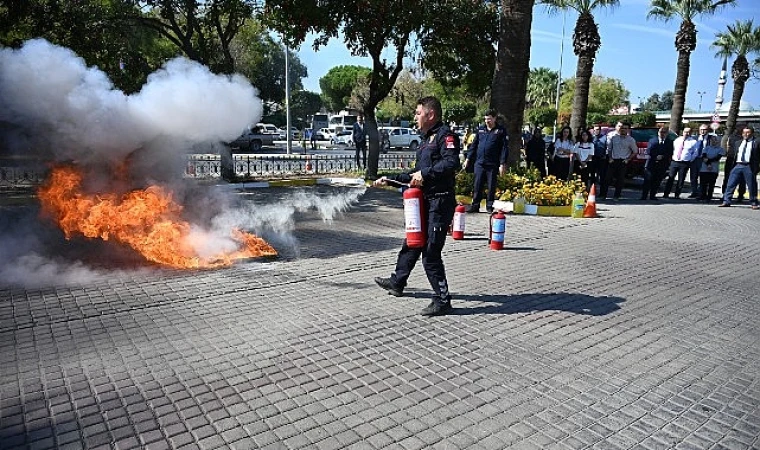 Salihli Belediyesi’nden Yangın Tatbikatı