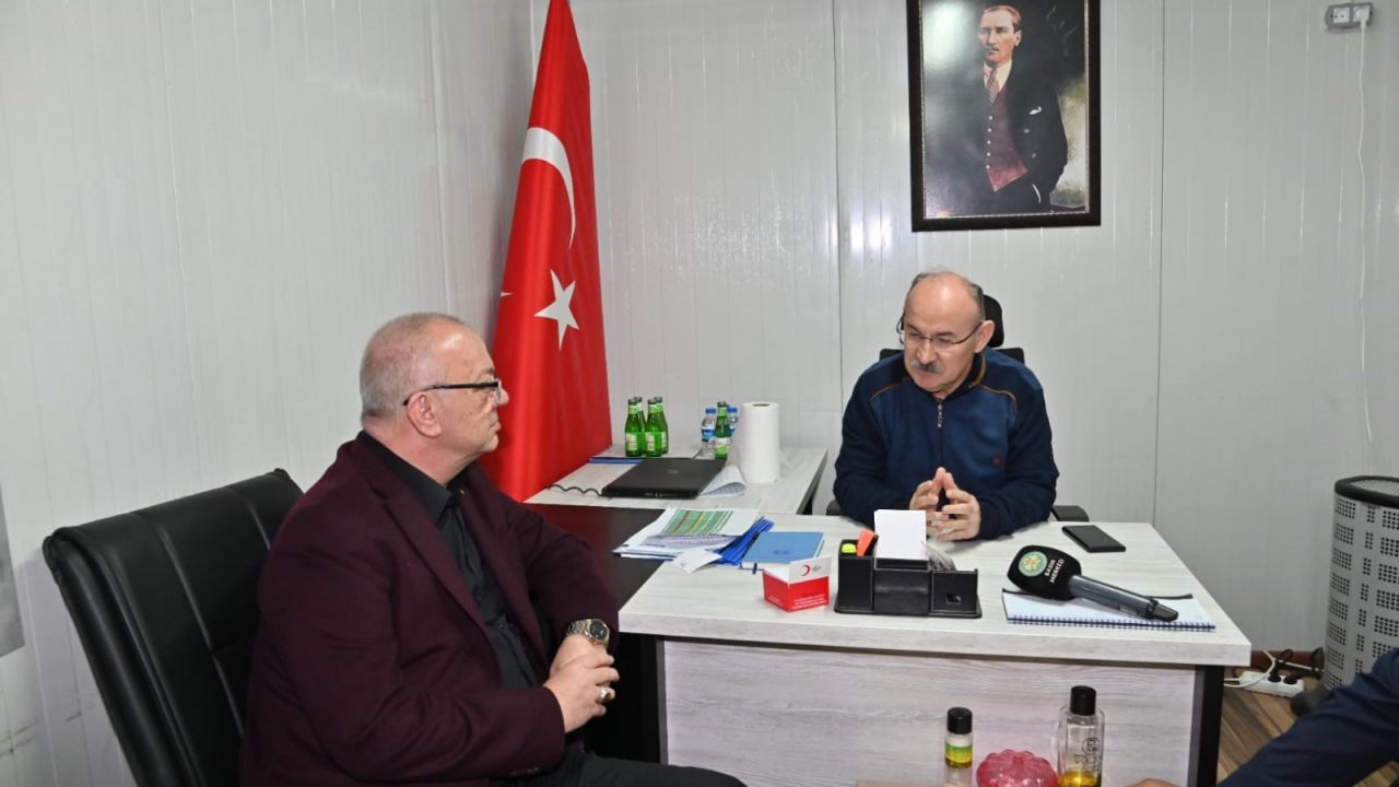 Başkan Ergün, Vali Karadeniz ile Hatay’da bir araya geldi