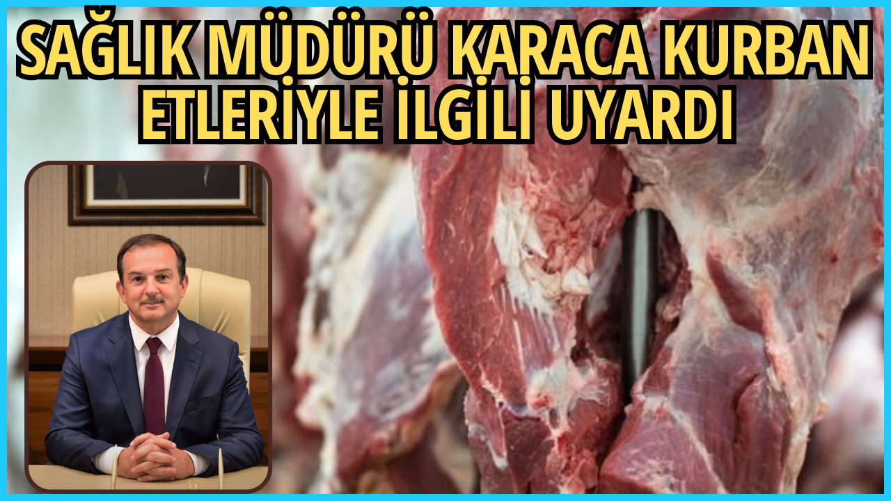 Sağlık Müdürü Karaca kurban etleriyle ilgili uyardı 