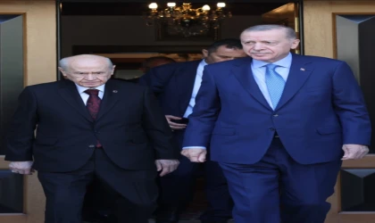 Cumhurbaşkanı Erdoğan, MHP Lideri Bahçeli ile bir araya geldi