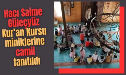 Miniklere camii tanıtıldı