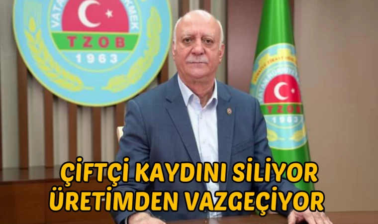 Çiftçi kaydını siliyor üretimden vazgeçiyor