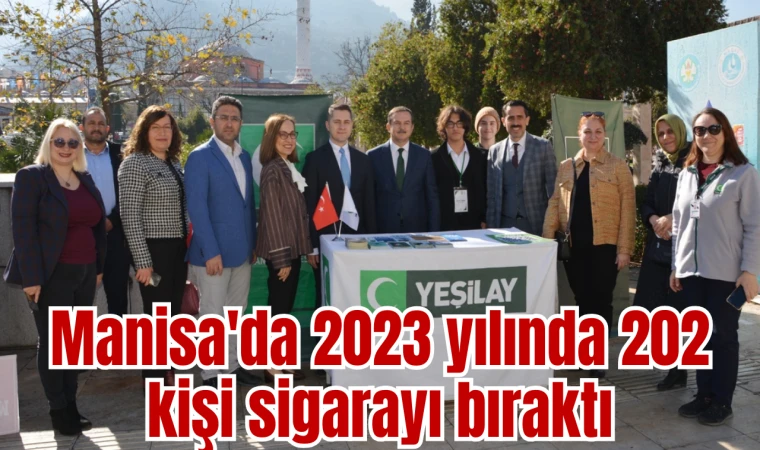 Manisa'da 2023 yılında 202 kişi sigarayı bıraktı