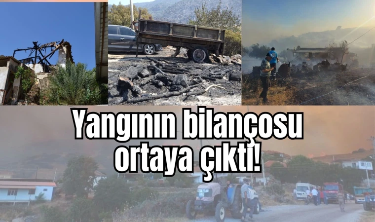 Yangının bilançosu ortaya çıktı!