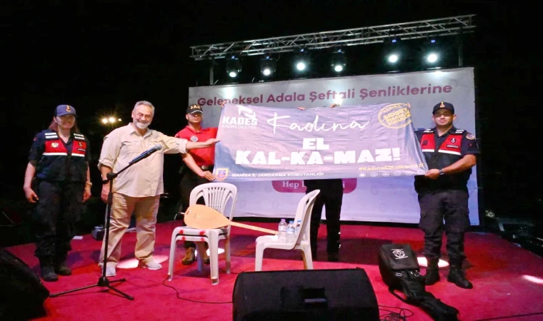 Festivalde 'kadına el kalkmaz' uyarısı