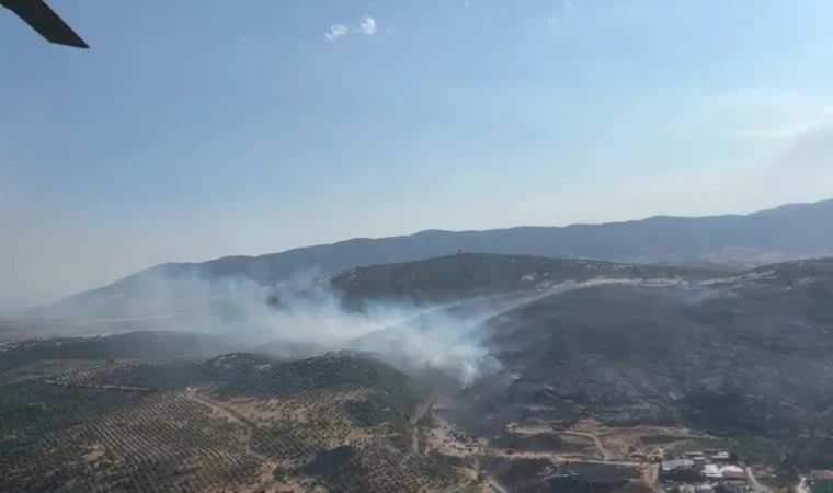 Gölmarmara’da makilik alanda yangın