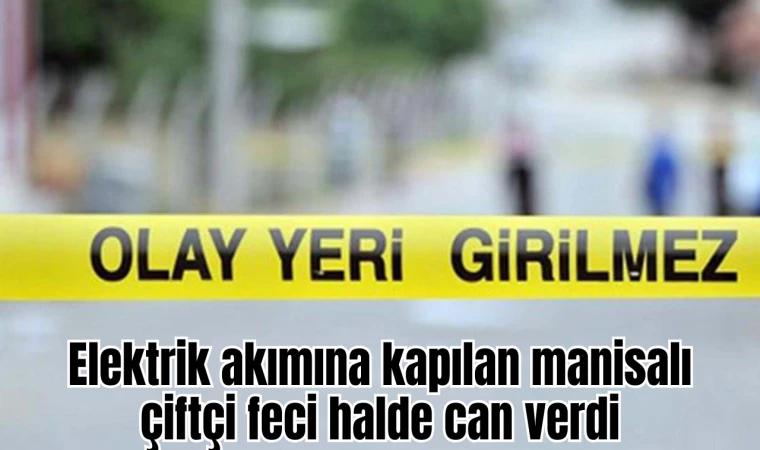 Elektrik akımına kapılan Manisalı çiftçi feci halde can verdi