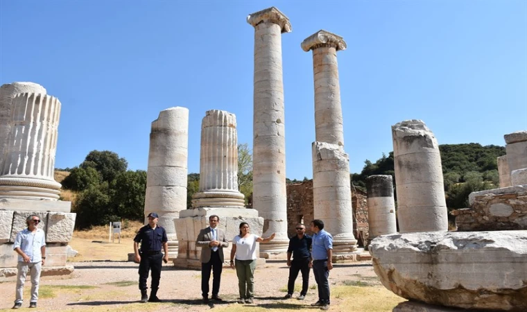 Kaymakam Güldoğan’dan Sardes Antik Kenti’ne ziyaret