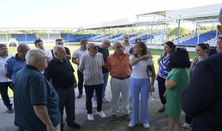 Ortaköy Er Meydanı 9. Yuntdağı Yağlı Pehlivan Güreşlerine hazırlanıyor