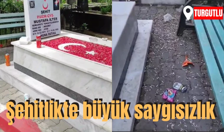 Şehitlikte büyük saygısızlık