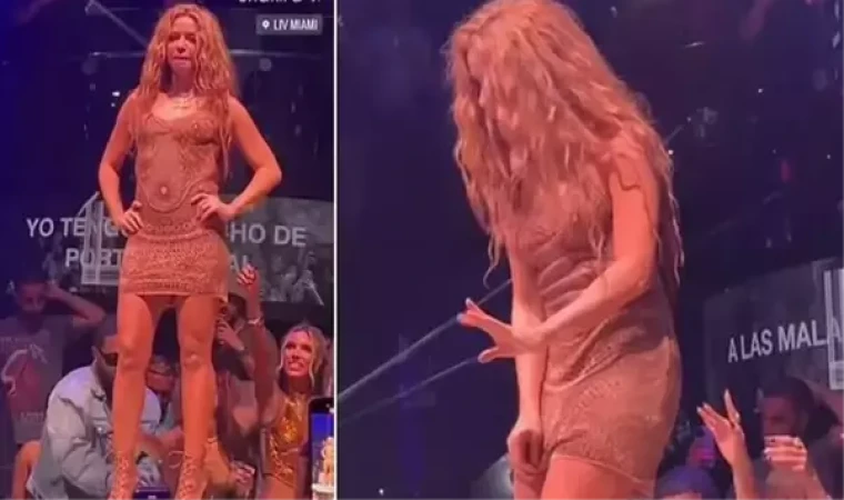 Bir hayranının etek altı görüntülerini çektiğini fark eden Shakira sahneyi terk etti