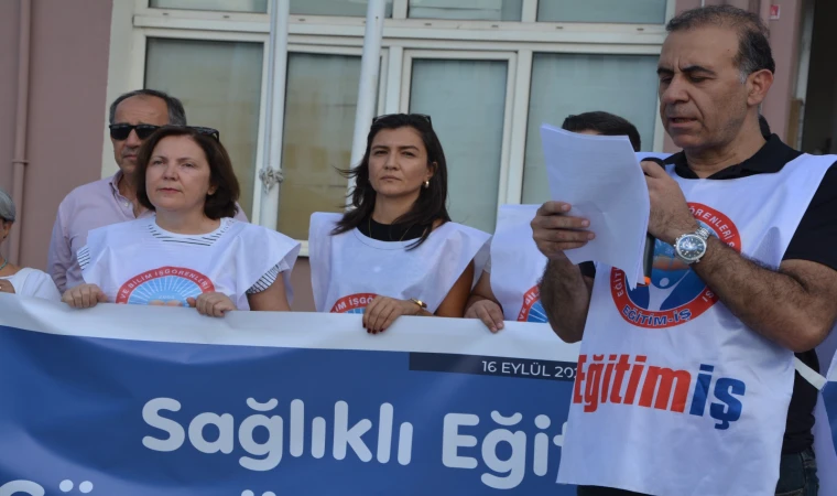 Eğitim-İş’ten “Sağlıklı eğitim güvenli okul haktır” eylemi 