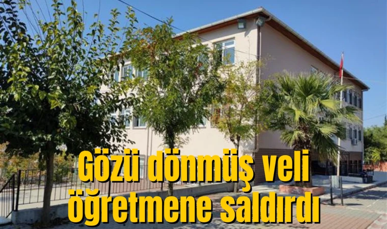 Gözü dönmüş veli öğretmene saldırdı