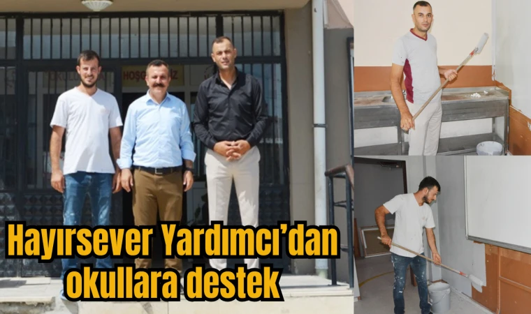 Hayırsever Yardımcı’dan okullara destek