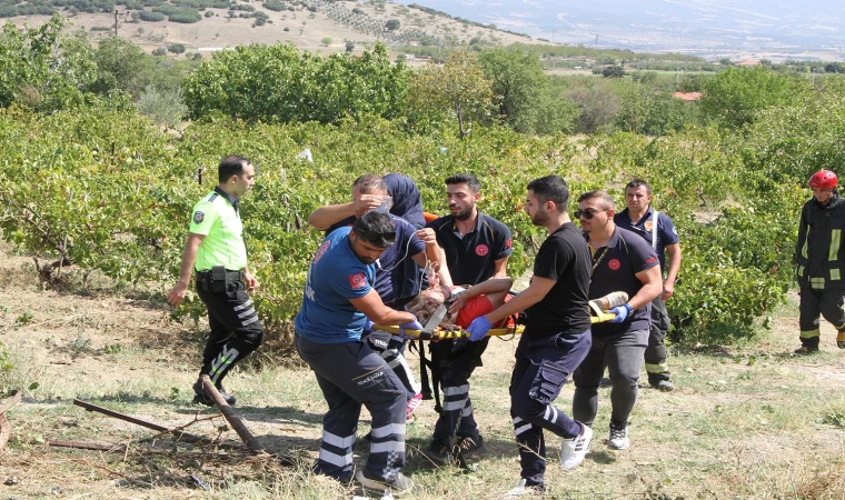 Kontrolden çıkan araç tarlaya uçtu: 1’i ağır 5 yaralı