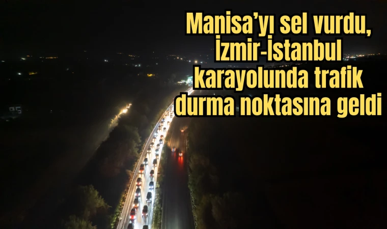 Manisa’dan başlayan trafik Akhisar ilçesine dayandı