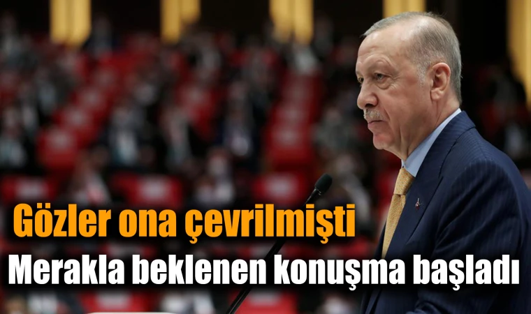 Cumhurbaşkanı Erdoğan, parti grubunda konuşuyor