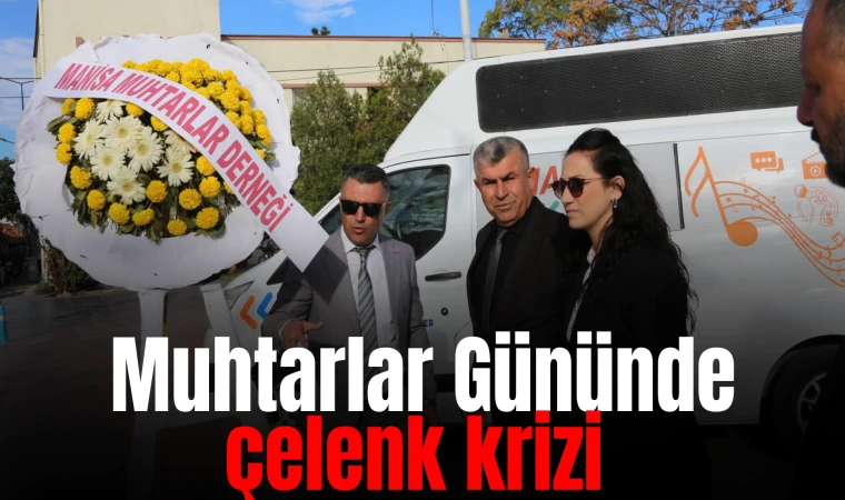 Muhtarlar Gününde çelenk krizi