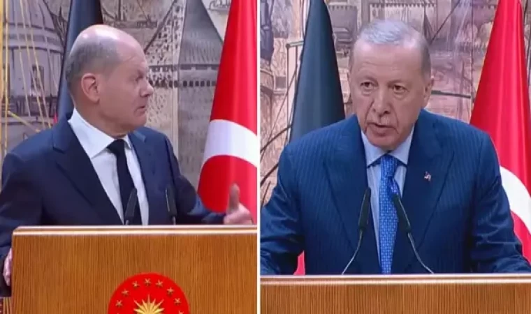 Ortak basında toplantısında Almanya Başkanı'nın sözleri Cumhurbaşkanı Erdoğan'ı kızdırdı