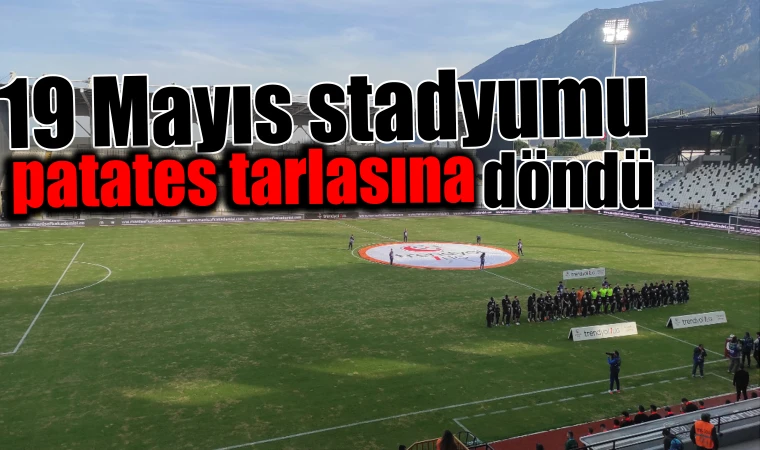 19 Mayıs Stadyumu patates tarlasına döndü