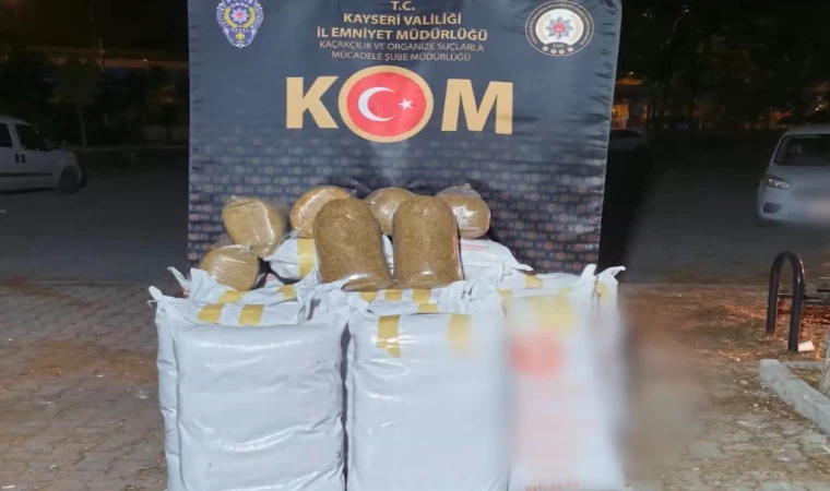 655 kilo kaçak tütün ele geçirildi