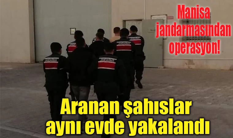 Aranan şahıslar aynı evde yakalandı