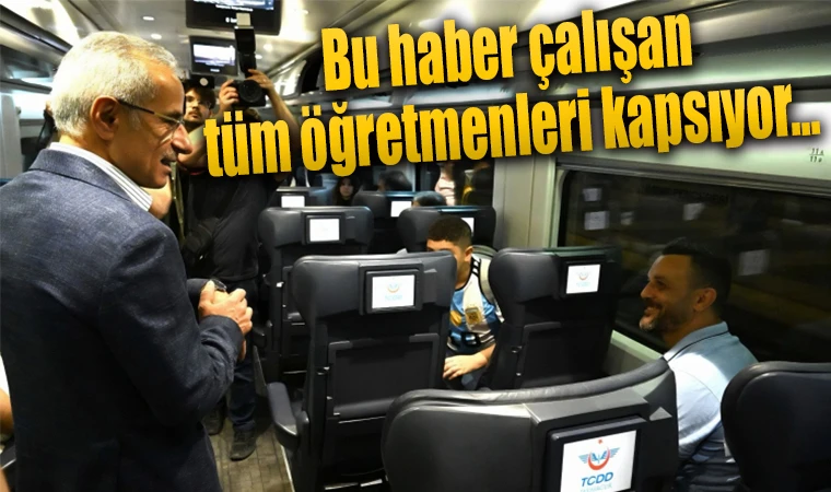 Bu haber çalışan tüm öğretmenleri kapsıyor... 24-30 Kasım’da trenler yüzde 50 indirimli