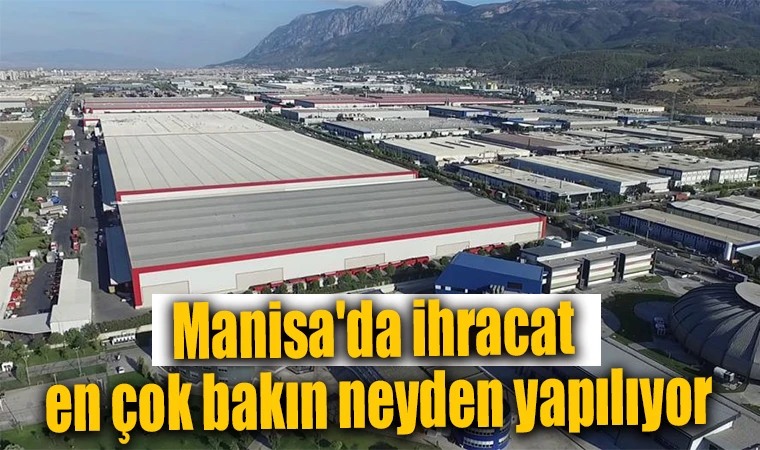 Manisa'da ihracat en çok bakın neyden yapılıyor