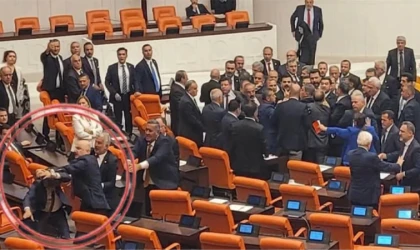 TBMM'de ortalık savaş alanına döndü! AK Partili Karaismailoğlu, DEM Parti'li Bozan'a yumruk attı