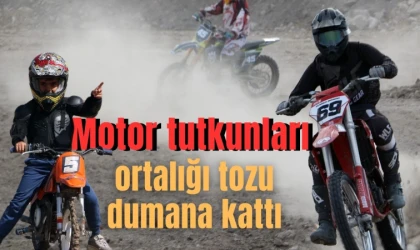 Motor tutkunları ortalığı tozu dumana kattı