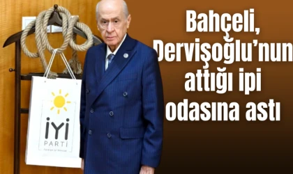 Bahçeli, Dervişoğlu’nun attığı ipi odasına astı