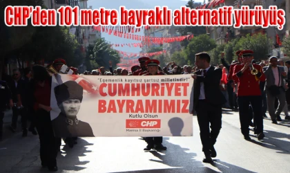 CHP’den 101 metre bayraklı alternatif yürüyüş