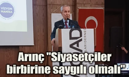 Arınç "Siyasetçiler birbirine saygılı olmalı"