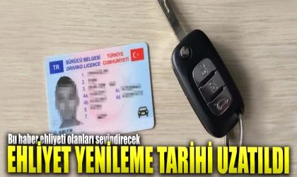 Ehliyet yenileme süresi uzatıldı