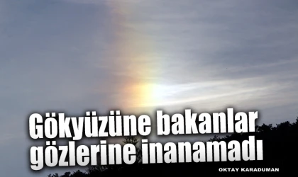 Gökyüzüne bakanlar gözlerine inanamadı