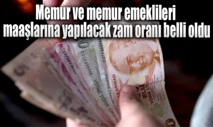 Memur ve memur emeklileri maaşlarına yapılacak zam oranı belli oldu